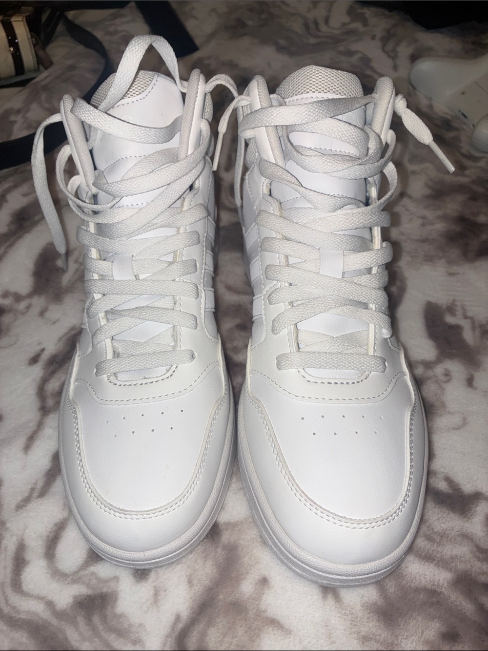 adidas Men's White High-Top Sneakers